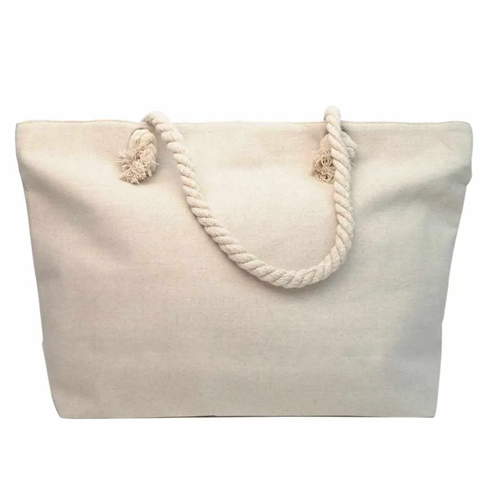 1 Large Tote Bag Shoulder Handbag Purse Reusable Grocery Shopping Travel Zipper
