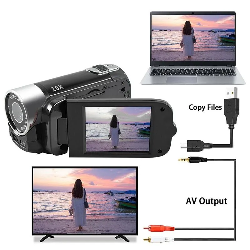 16MP HD Digital Camera with 16X Zoom for Home & Travel | Red