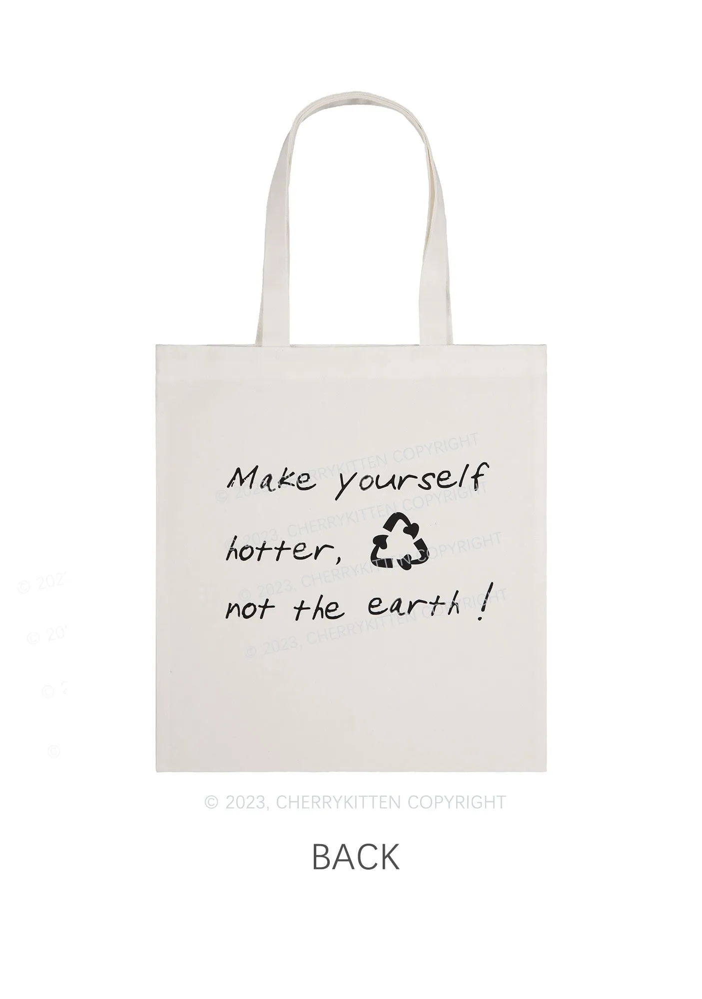 Cherrykitten Eco-friendly Y2K Canvas Tote Bag