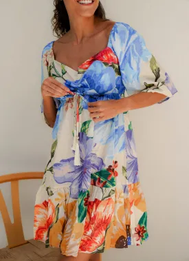 Coastal Mini Dress (Peony)