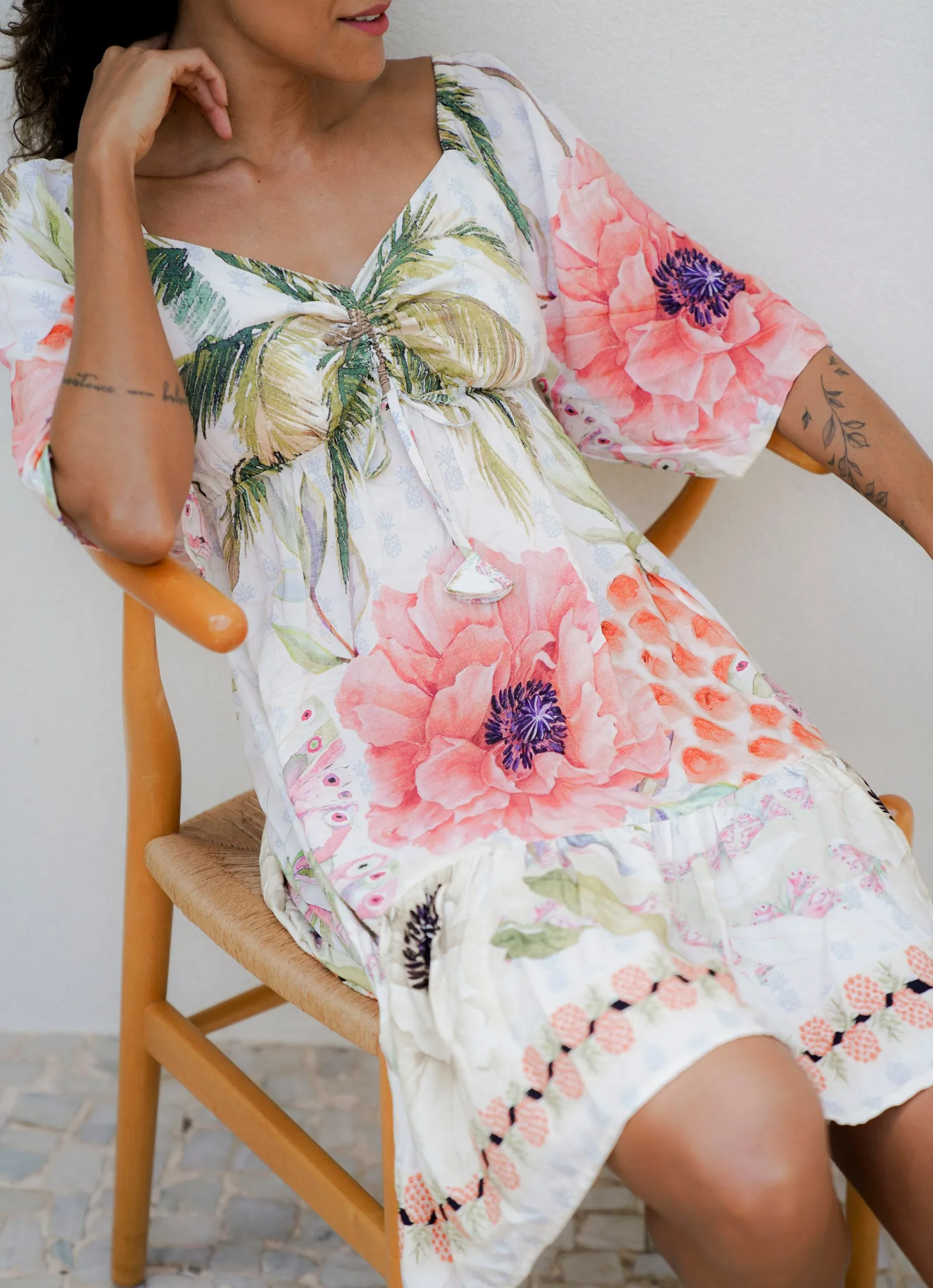 Coastal Mini Dress (Pineapple)