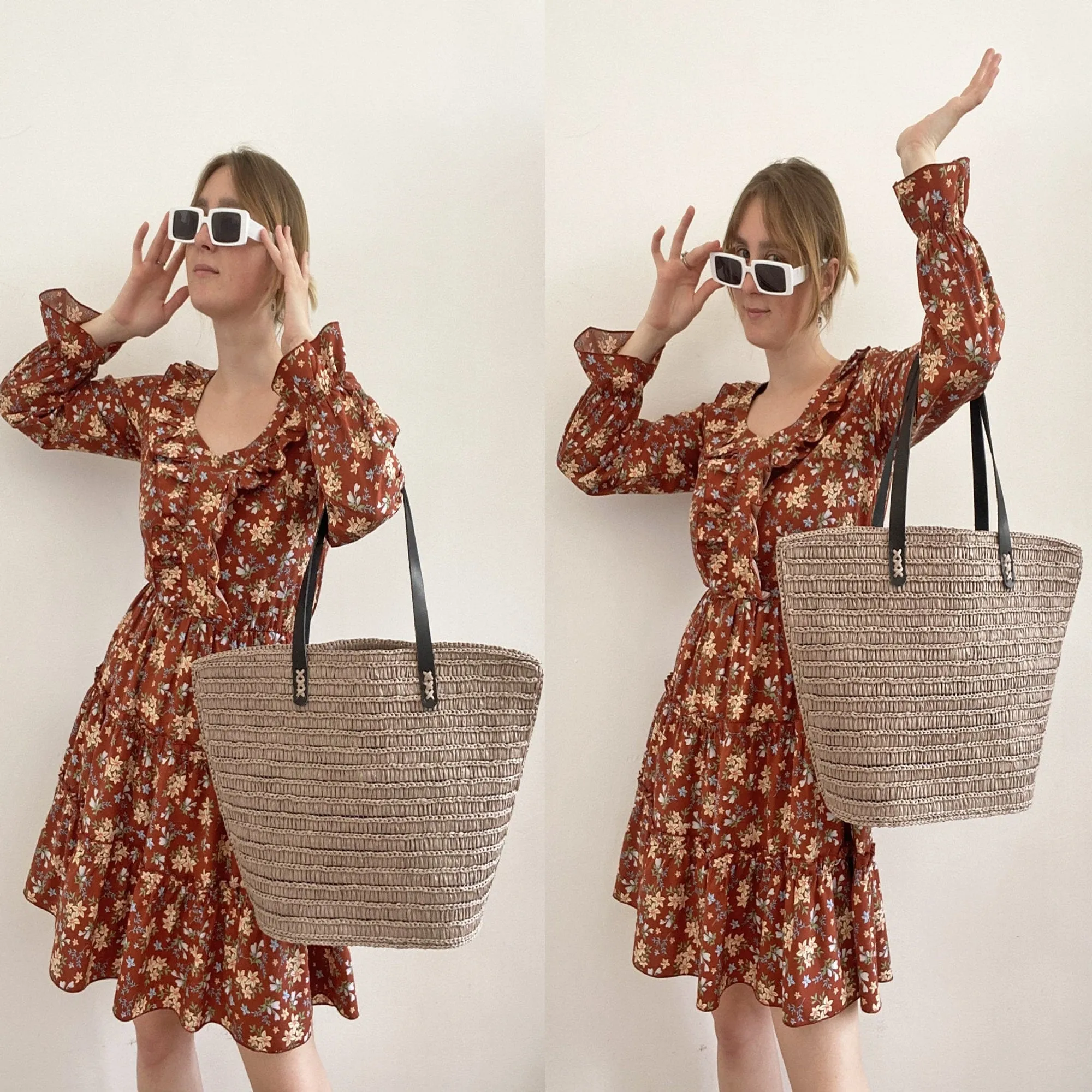 Crochet Bag pattern, US standard terms, Skill level beginner