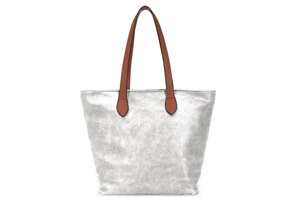 Emily Shopper Handbag Silver