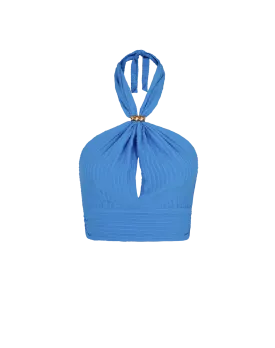 Lily Halter Top - Beach Front