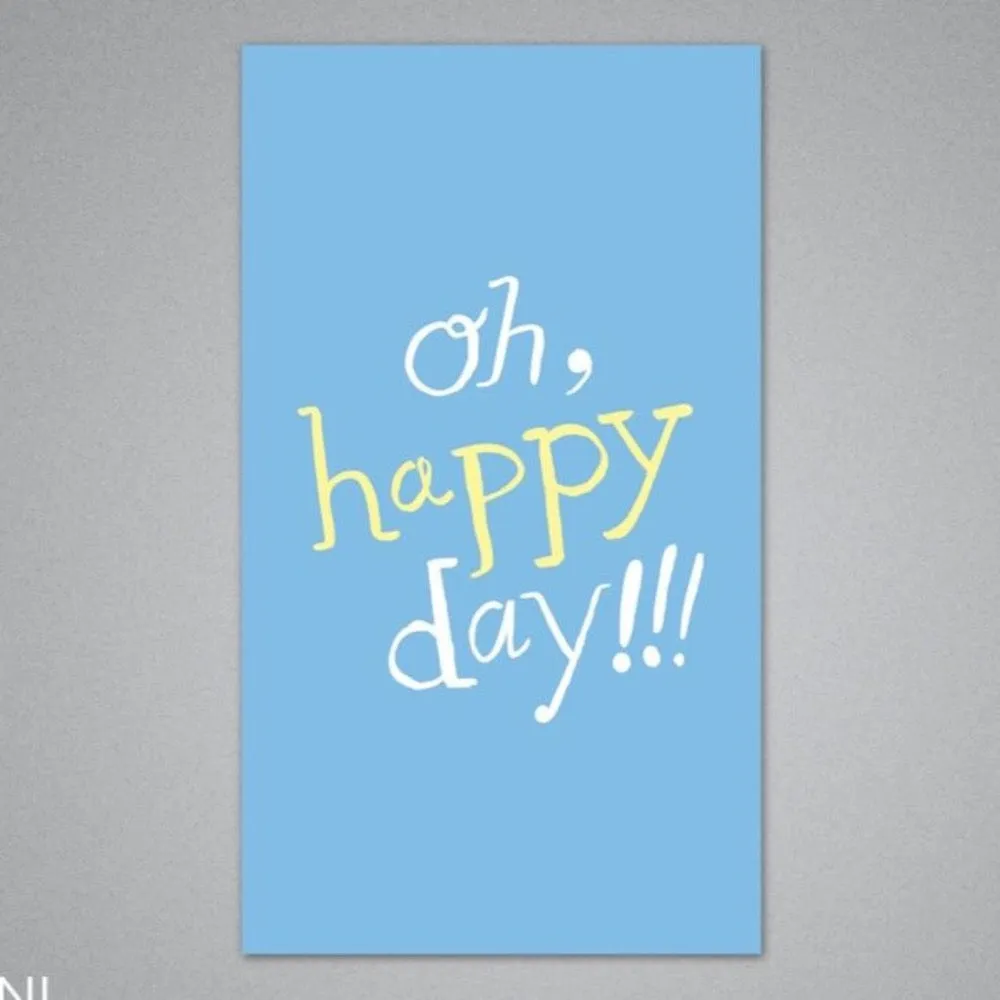 Oh Happy Day Enclosure Card by Breathless Paper Co.