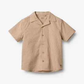Shirt S/S Anker - caramel stripe